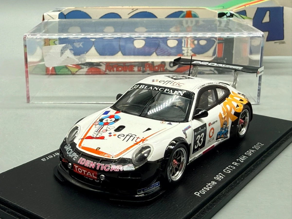Modellautos 1:43 Spark Porsche 997 GT3 R 24H Spa 2012 #33 mit OVP