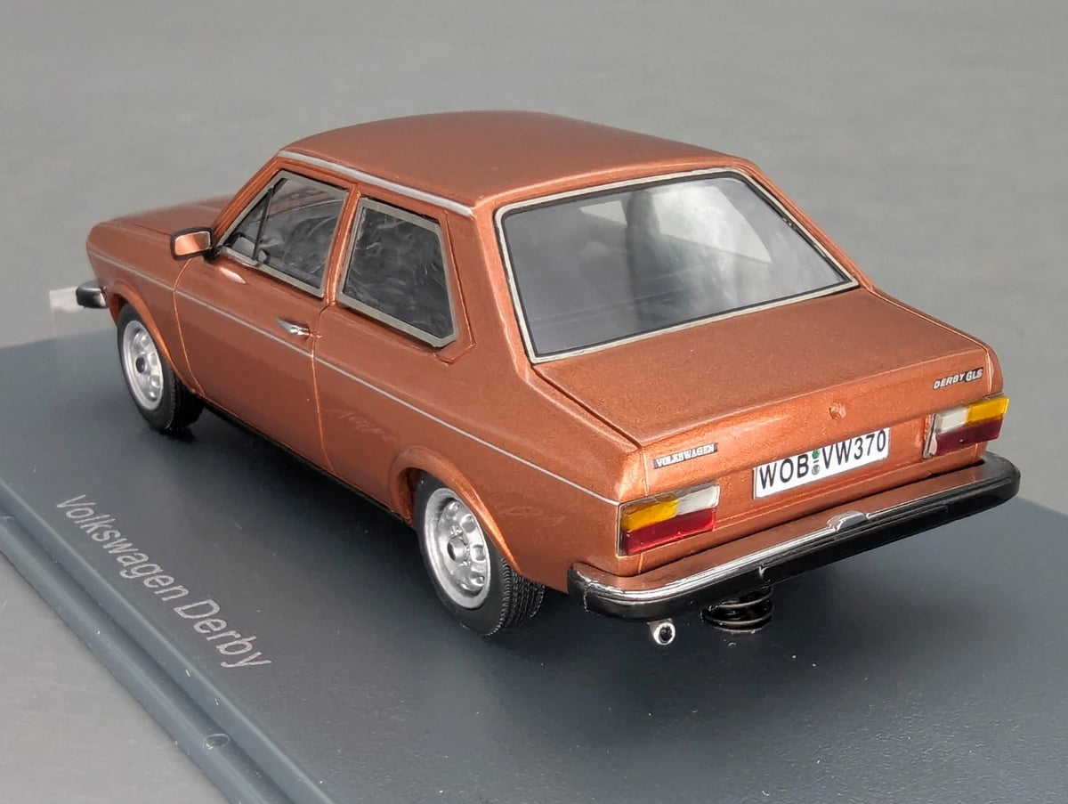 Modellautos 1:43 Neo Scale Models Volkswagen VW Derby GLS Kupfer Met. mit OVP