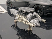 Eidolon Make Up 1:43 Lamborghini Aventador LP700-4 2011 Engine Set Matt Blck OVP