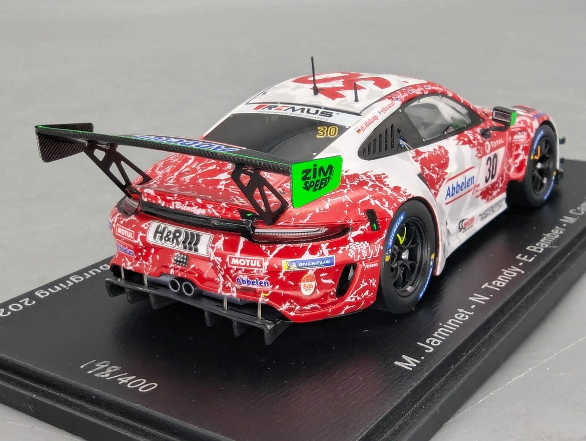 Modellautos 1:43 Spark SG789 Porsche 911 GT3R 24h Nürburgring 2021 #30 mit OVP