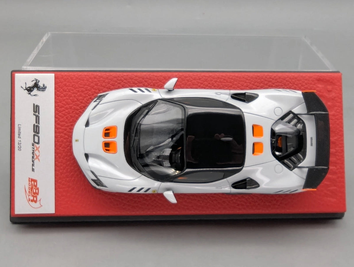 Modellautos 1:43 BBR Concept43 Ferrari SF90 XX Stradale Ltd 12/20 Weiß mit OVP