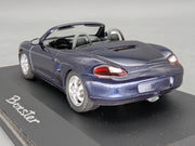 Modellautos 1:43 Schuco Porsche Boxter Blau Metallic mit Vitrine