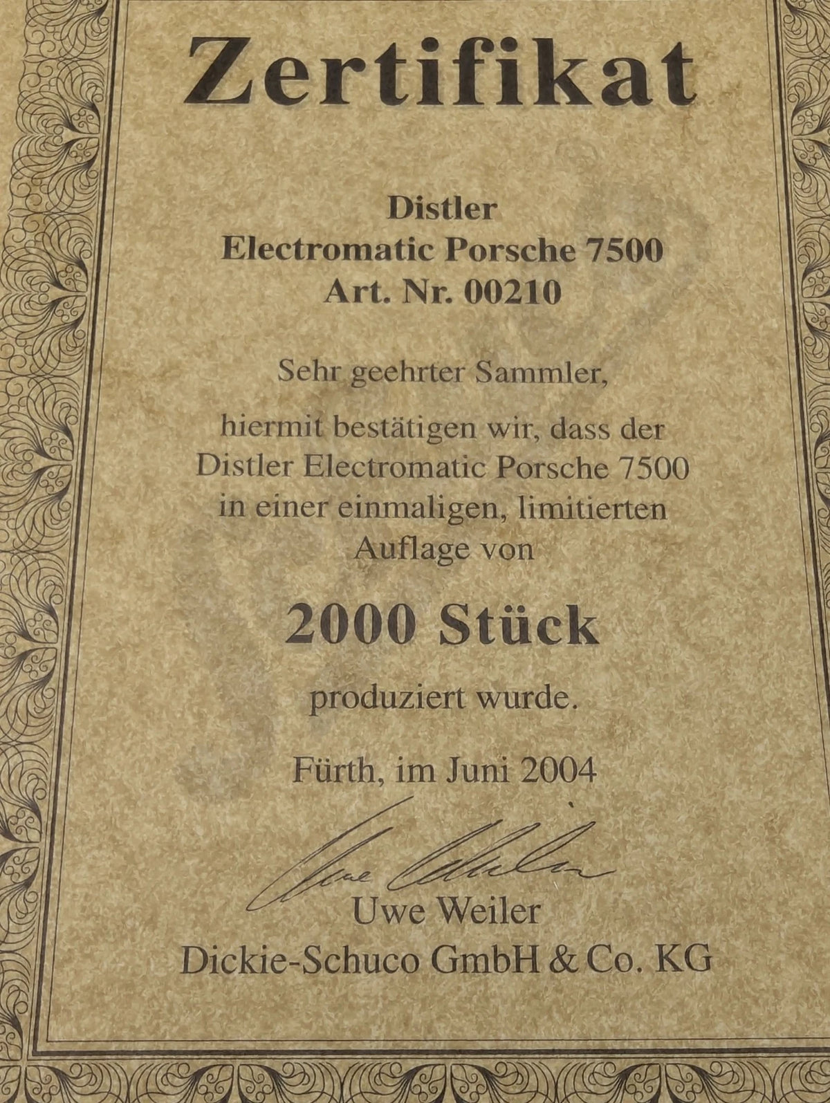Modellautos 1:16 nicht 1:18 Schuco Distler Porsche 356 Elektromatic 7500 OVP
