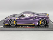 Modellautos 1:18 BBR Ferrari 488 Pista 2018 Violet Ltd 03/05 Stck in OVP