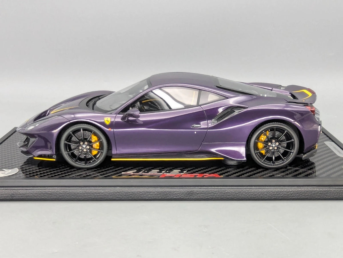 Modellautos 1:18 BBR Ferrari 488 Pista 2018 Violet Ltd 03/05 Stck in OVP