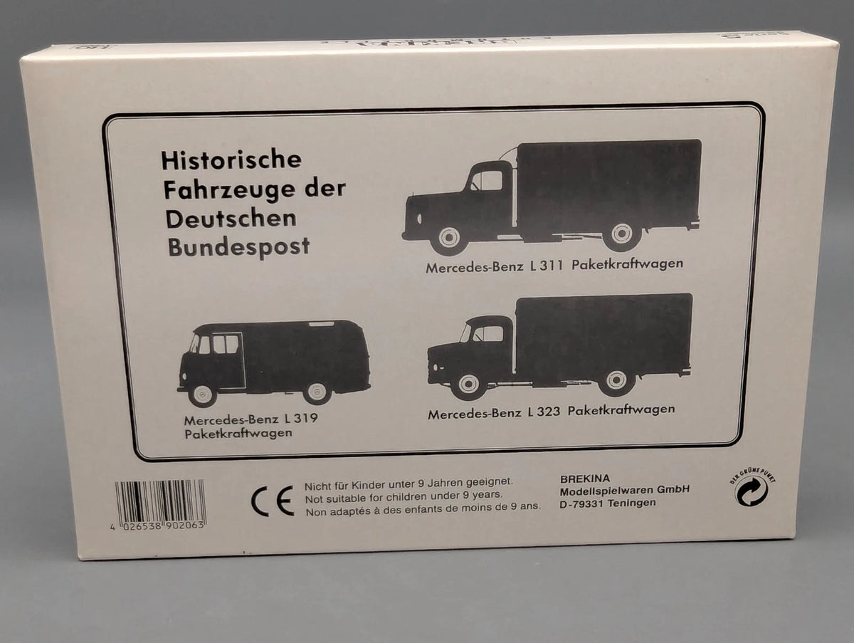 LKW Modell H0 1:87 Brekina Serie 5 Historische Post Fahrzeuge DBP 3-tlg Set OVP