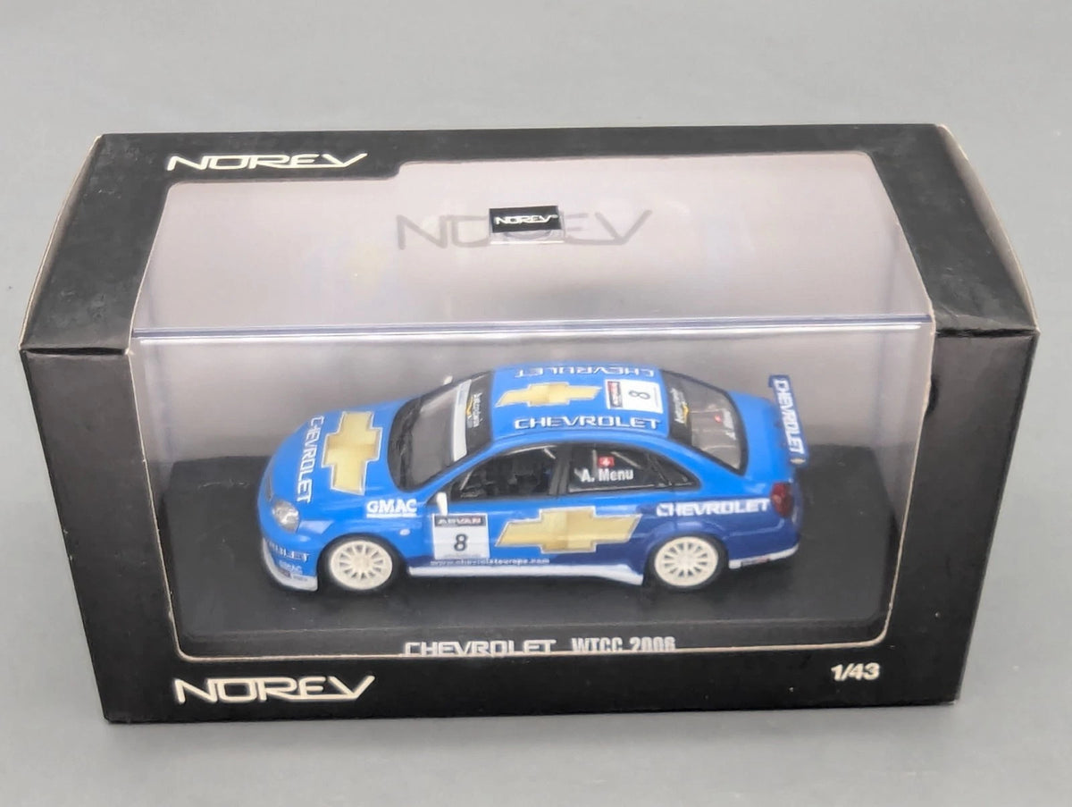 Modellautos 1:43 Norev Chevrolet WTCC 2006 #8 A. Menu OVP