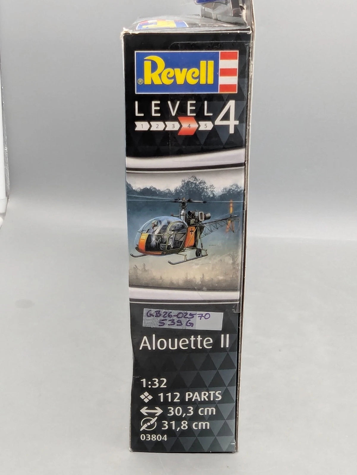 Hubschrauber Modell Bausatz 1:32 Revell 03804 Alouette 2 mit Farben mit OVP