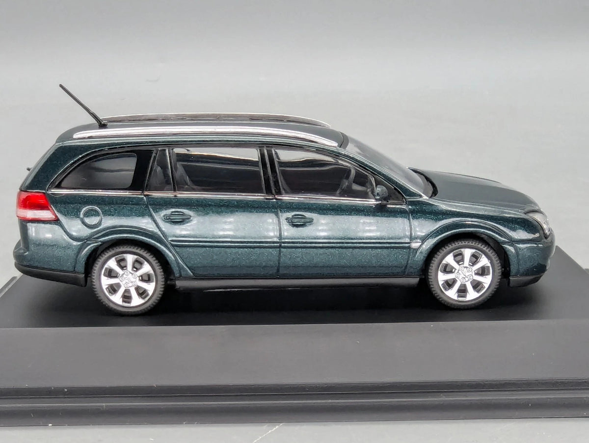 Modellautos 1:43 Schuco Opel Vectra Caravan Dunkel Grün Metallic mit Dealer OVP