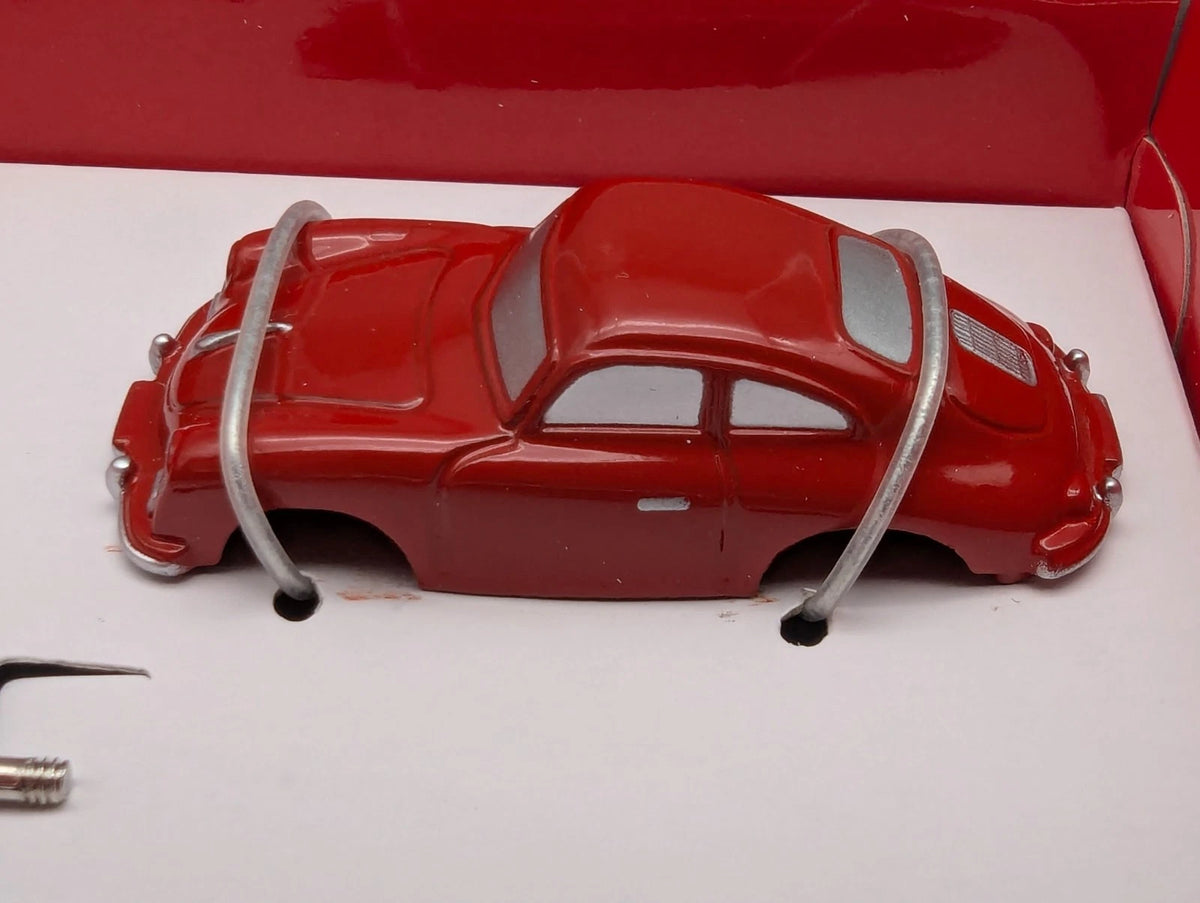 Modellautos 1:90 Schuco Montage Piccolo Porsche 356 Sportwagen Rot mit OVP
