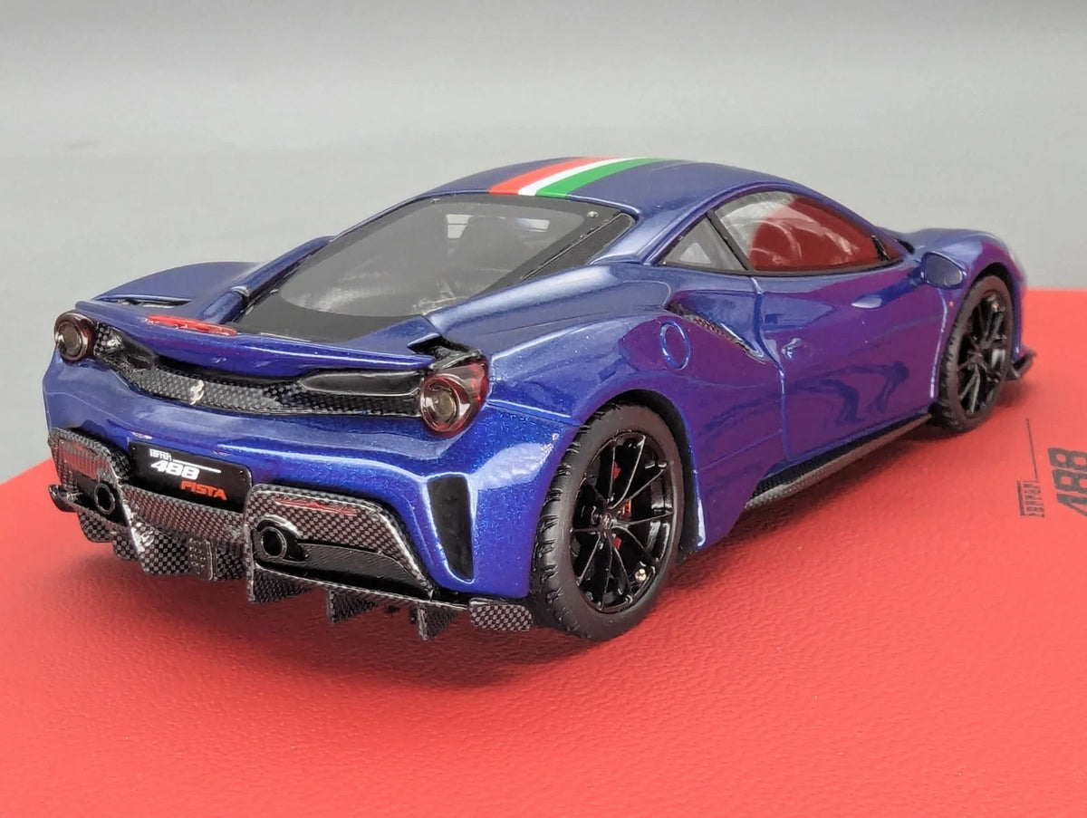 Modellautos 1:43 BBR Ferrari 488 Pista RHD Blu TdF 2019 Romans 2020 Ltd 1/5 OVP