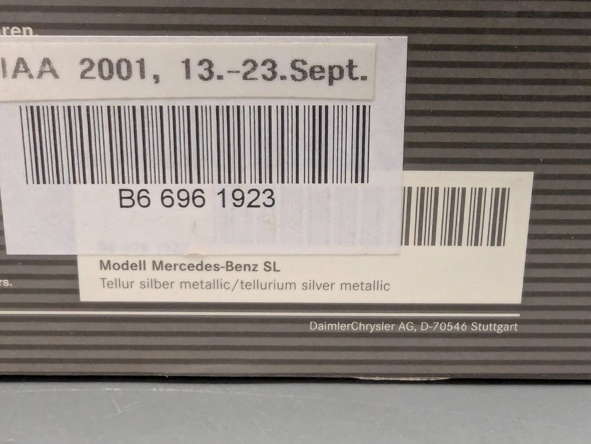 Modellautos 1:43 Minichamps Mercedes Benz SL Klasse Silberblau Met. Dealer OVP
