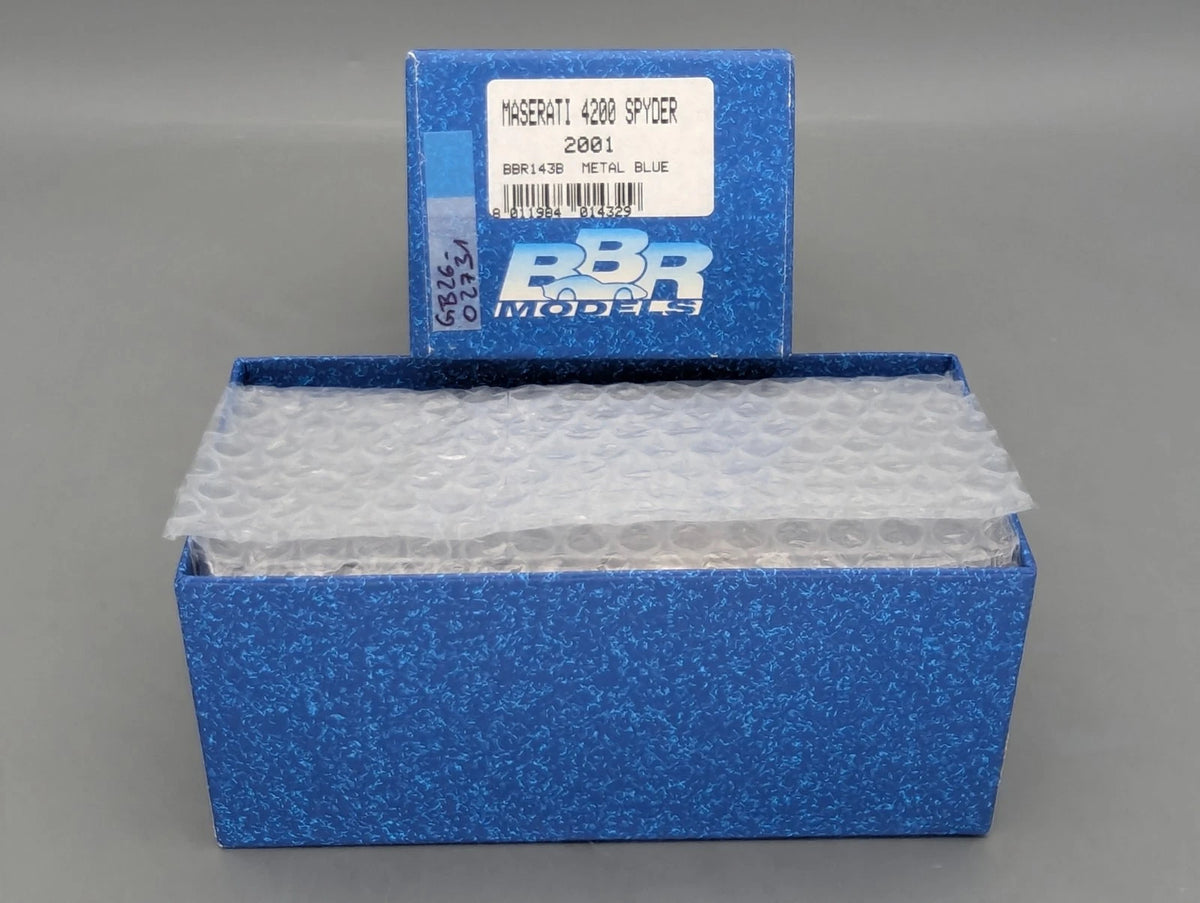 Modellautos 1:43 BBR Maserati 4200 Spyder 2001 Blau Metallic mit OVP