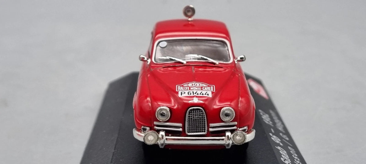Modellautos 1:43 Atlas Saab 96 #303 Rallye Monte Carlo 1962 OVP