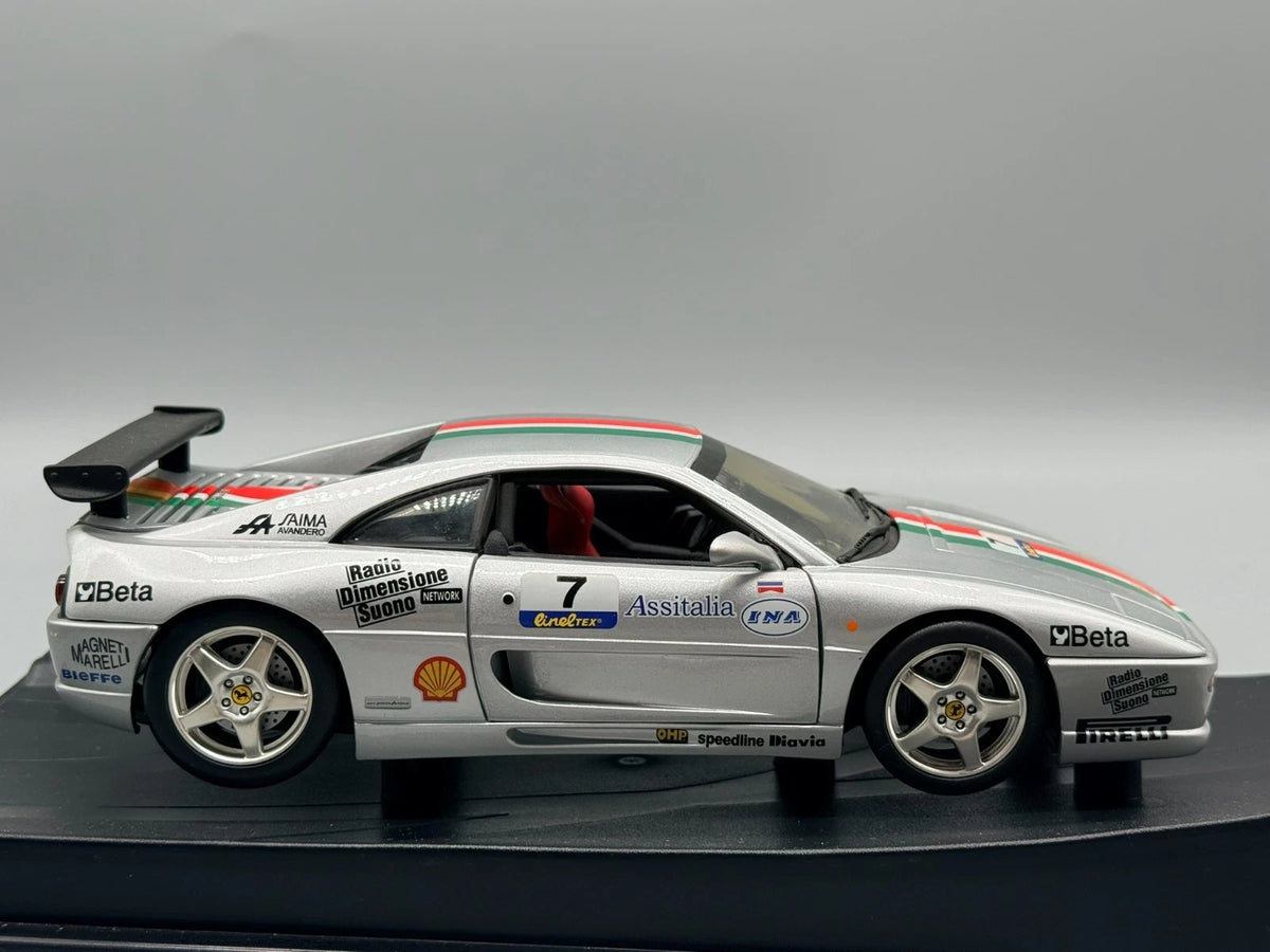 Modellautos 1:18 Hot Wheels Ferrari F355 Challenge 1998 #7 Silber mit OVP