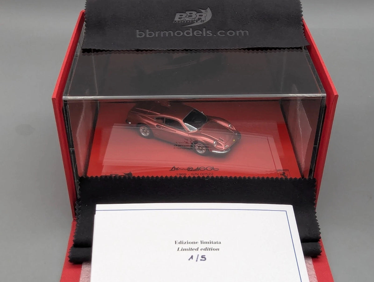 Modellautos 1:43 BBR Ferrari 246 GT Dino 1969 Auction CA 2017 01/05 mit OVP
