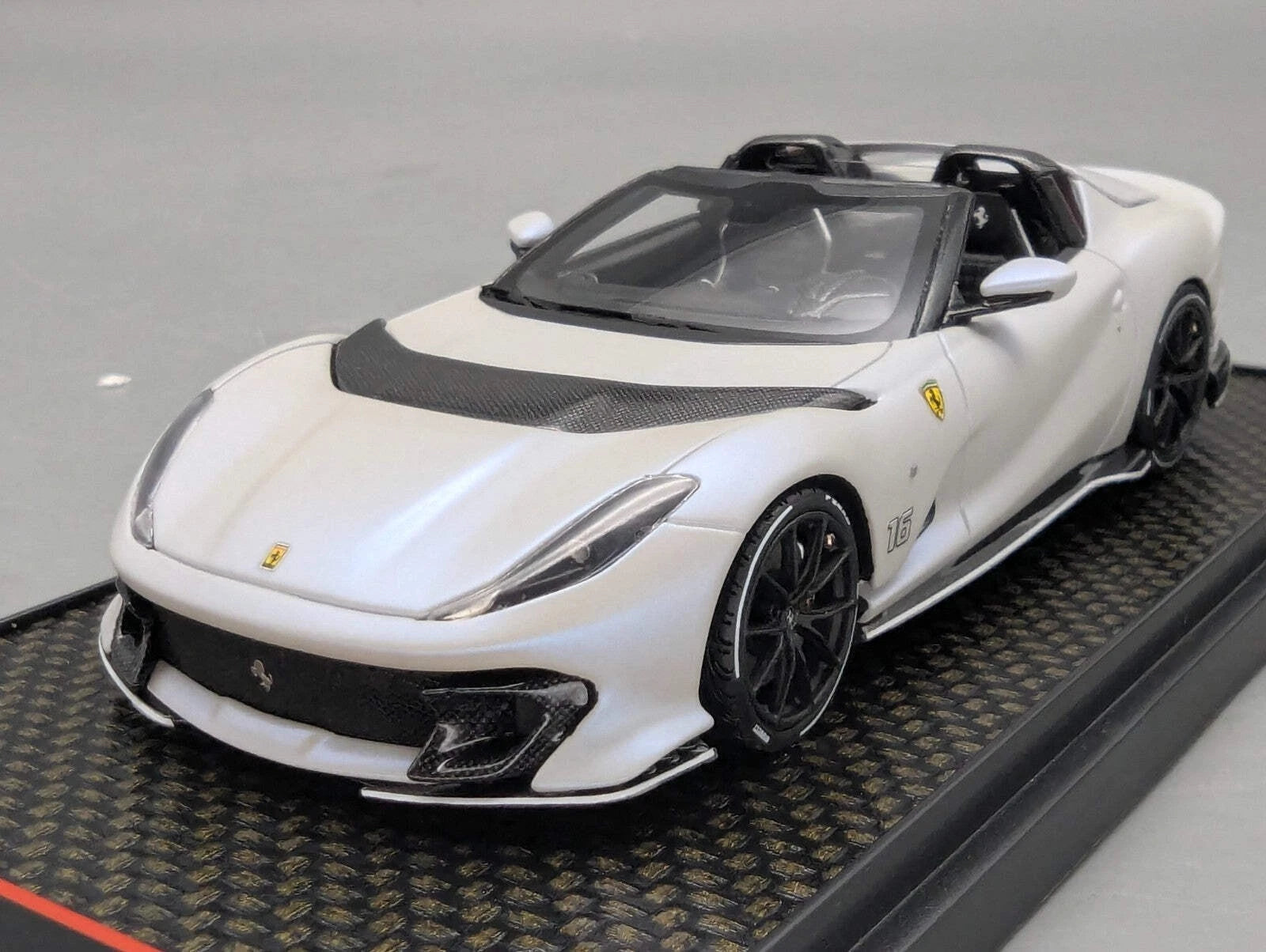 Modellautos 1:43 BBR Concept43 Ferrari 812 Competizione Aperta Weiß 091/156 OVP