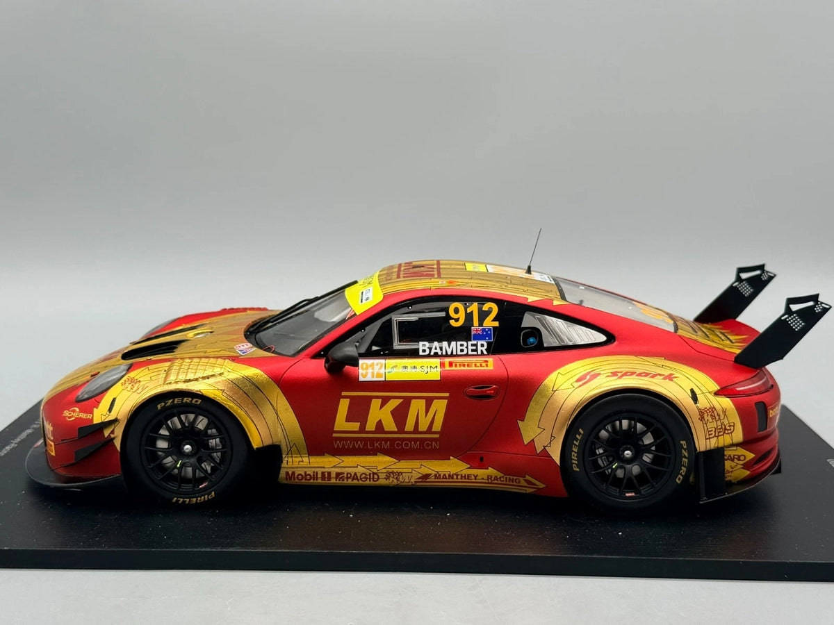 Modellautos 1:18 Spark Porsche 911 GT3 R Fia GT World Cup Macau 2018 mit OVP