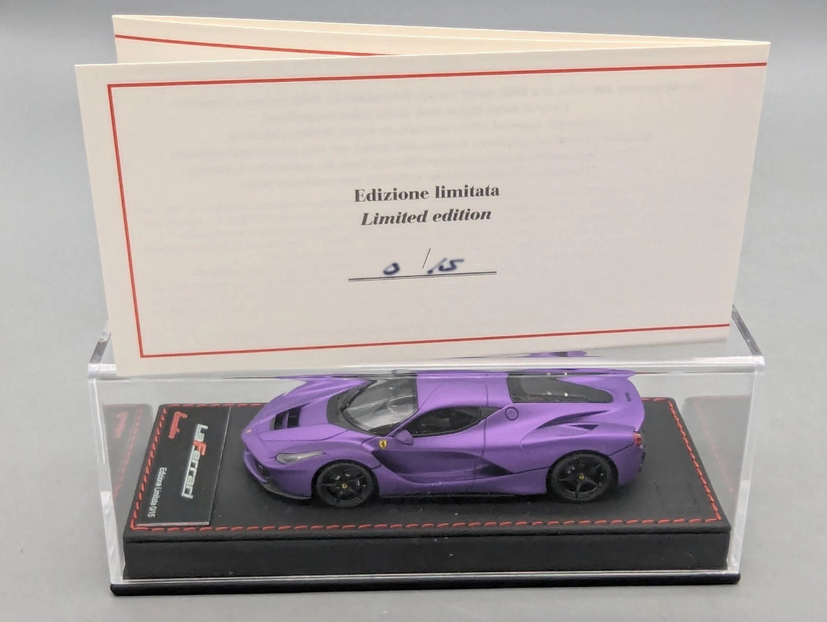 Modellautos 1:43 BBR Executive Ferrari LaFerrari Matt Mica Violet 0/15 OVP