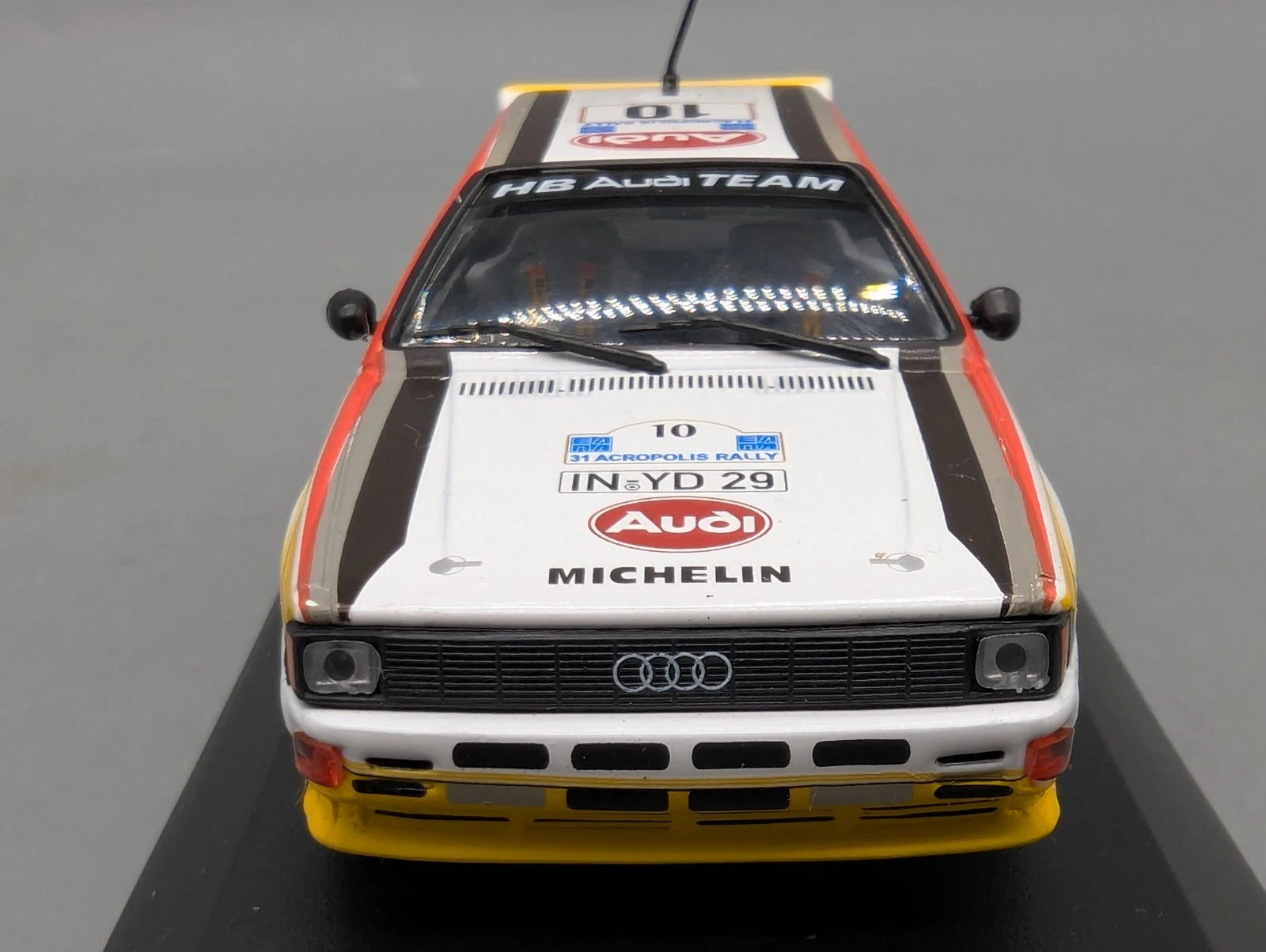 Modellautos 1:43 Minichamps Audi Quattro 31. Acropolis Rally 1984 #10 mit OVP
