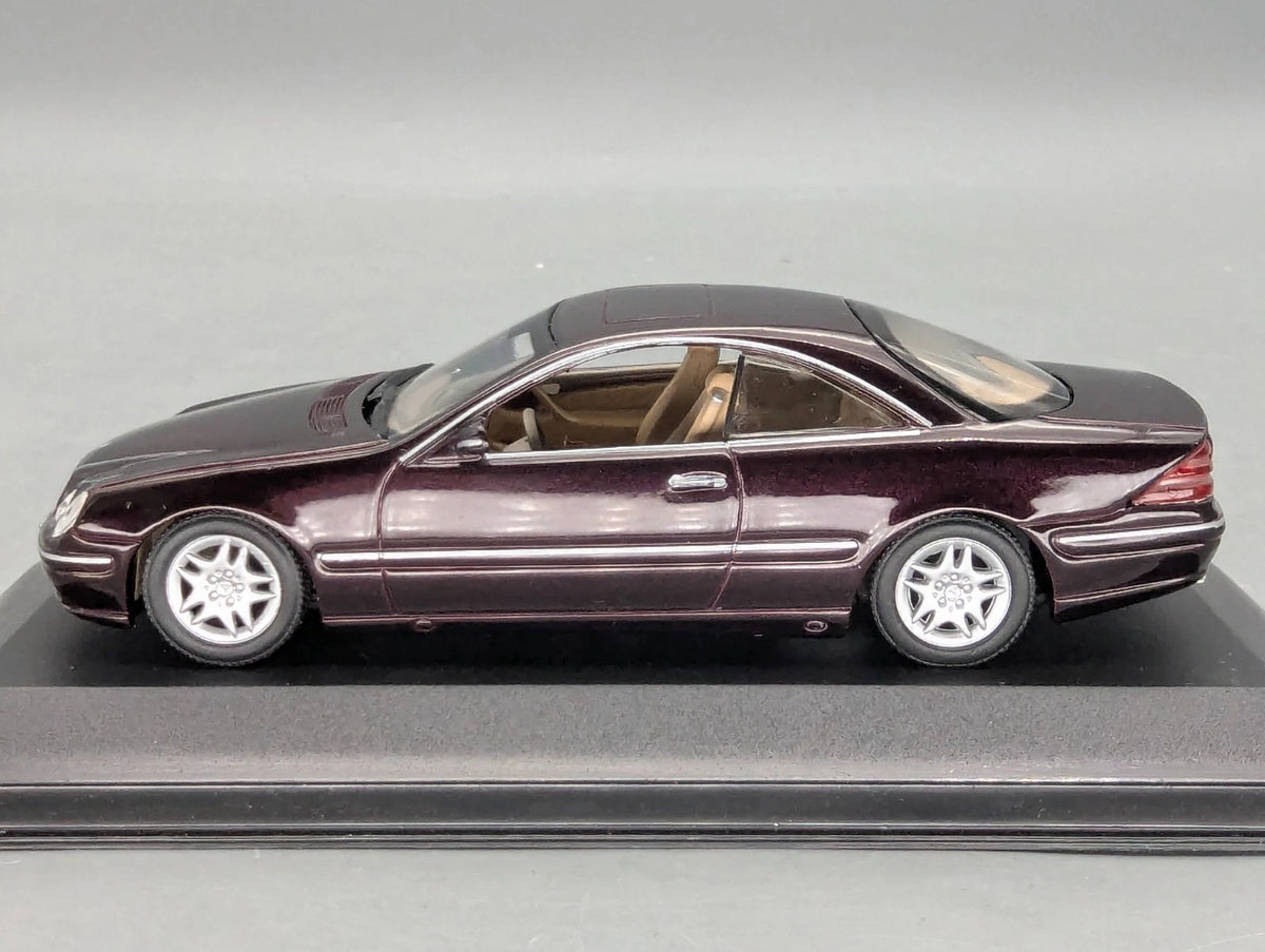 Modellautos 1:43 Minichamps Mercedes Benz CL 500 Dunkel-Violett/Rot Dealer OVP