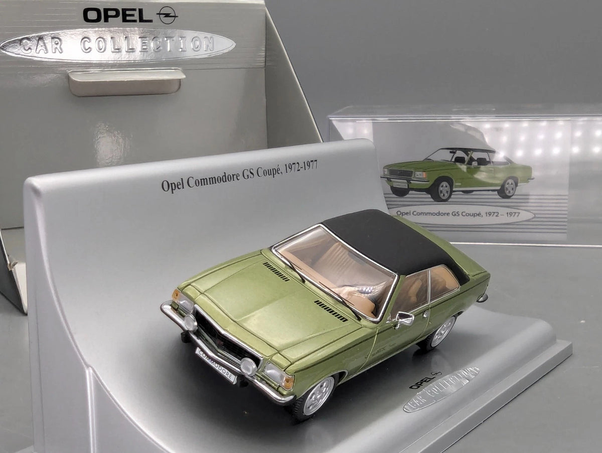 Modellautos 1:43 Ixo PCT Opel Car Collection Opel Commodore GS Coupe Dealer OVP