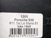 Modellautos 1:43 Trofeu Porsche 936 WINNER Le Mans 1981 #11 Ickx Bell mit OVP