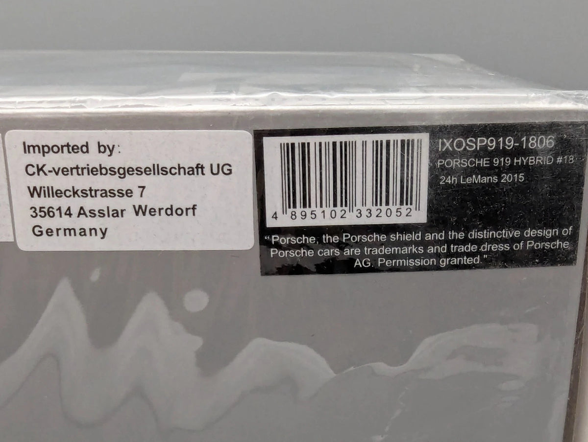 Modellautos 1:18 Ixo Porsche 919 Hybrid 24h Le Mans 2015 #18 Lieb Dumas Jani OVP