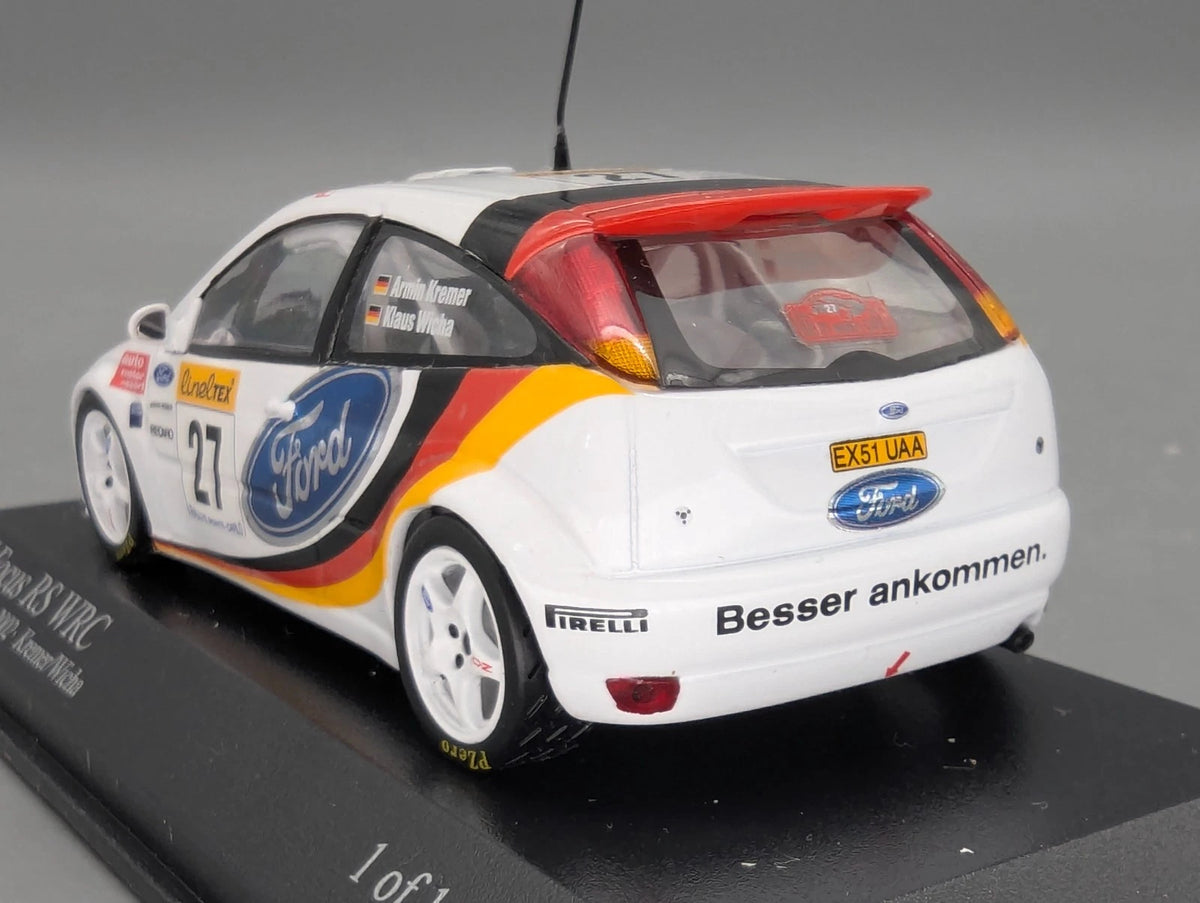 Modellautos 1:43 Minichamps Ford Focus RS WRC Rallye Monte Carlo 2002 #2 mit OVP