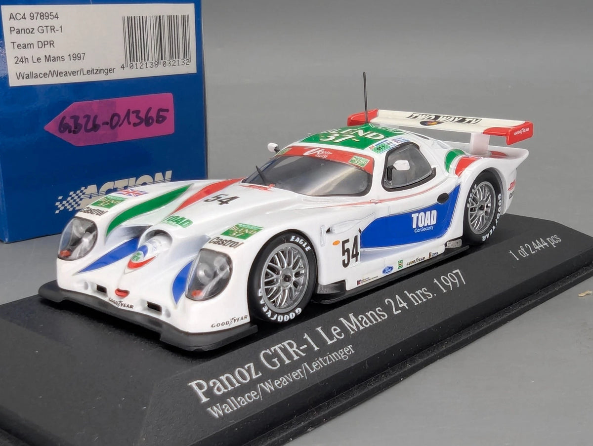 Modellautos 1:43 Action Panoz GTR-1 24h Le Mans 1997 Team DPR #54 mit OVP