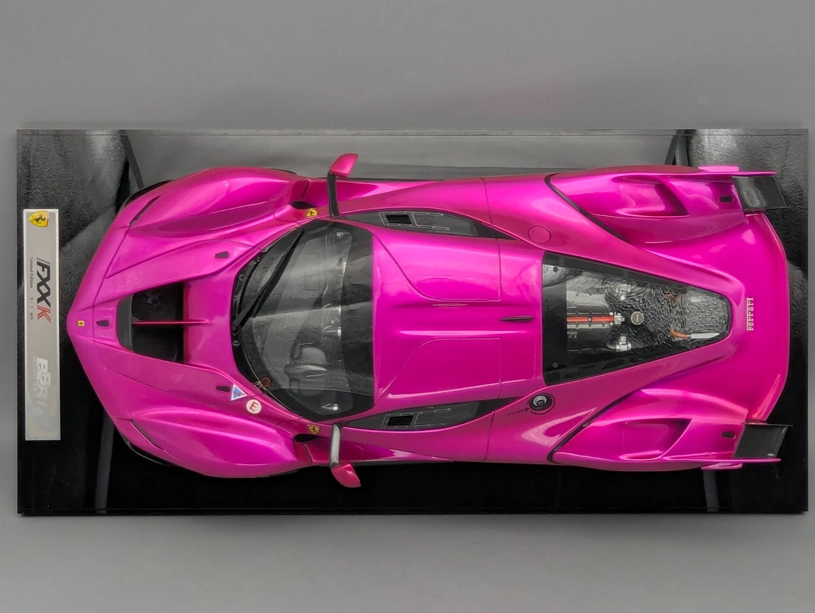 Modellautos 1:12 BBR Ferrari FXX-K 2014 Flash Pink Ltd 01/01 Vitrine OVP