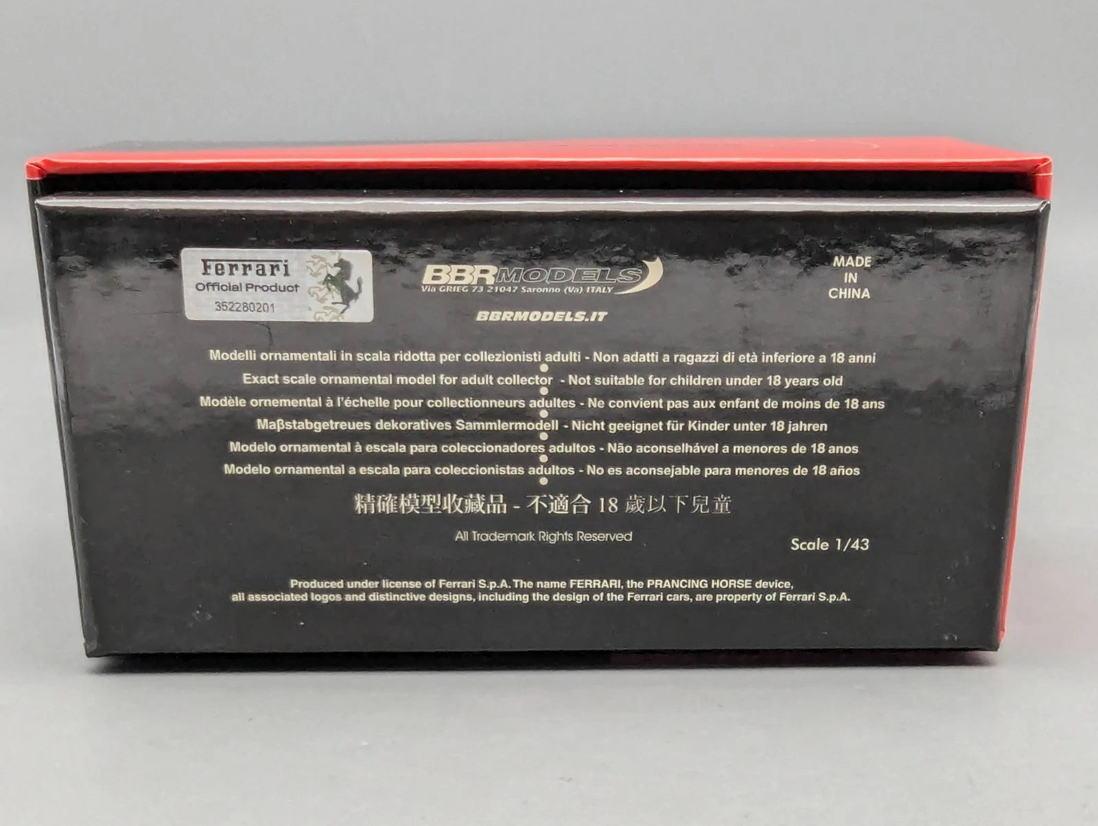 Modellautos 1:43 BBR Concept43 Ferrari SF90XX Stradale Ltd. 022/119 Car #23 OVP