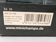 Modellautos 1:43 Minichamps Bentley EXP Speed 8 24h Le Mans 2002 #8 mit OVP
