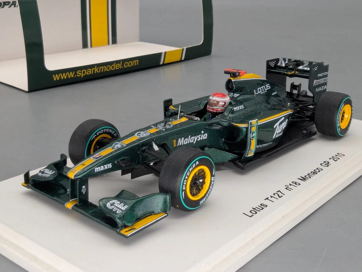 Modellautos 1:43 Spark S3008 Lotus T127 Monaco GP 2010 #18 Jarno Trulli OVP