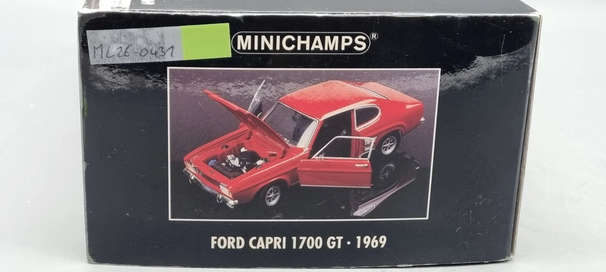 Modellautos 1:18 Minichamps 180 089001 Ford Capri 1700 GT 1969 rot OVP