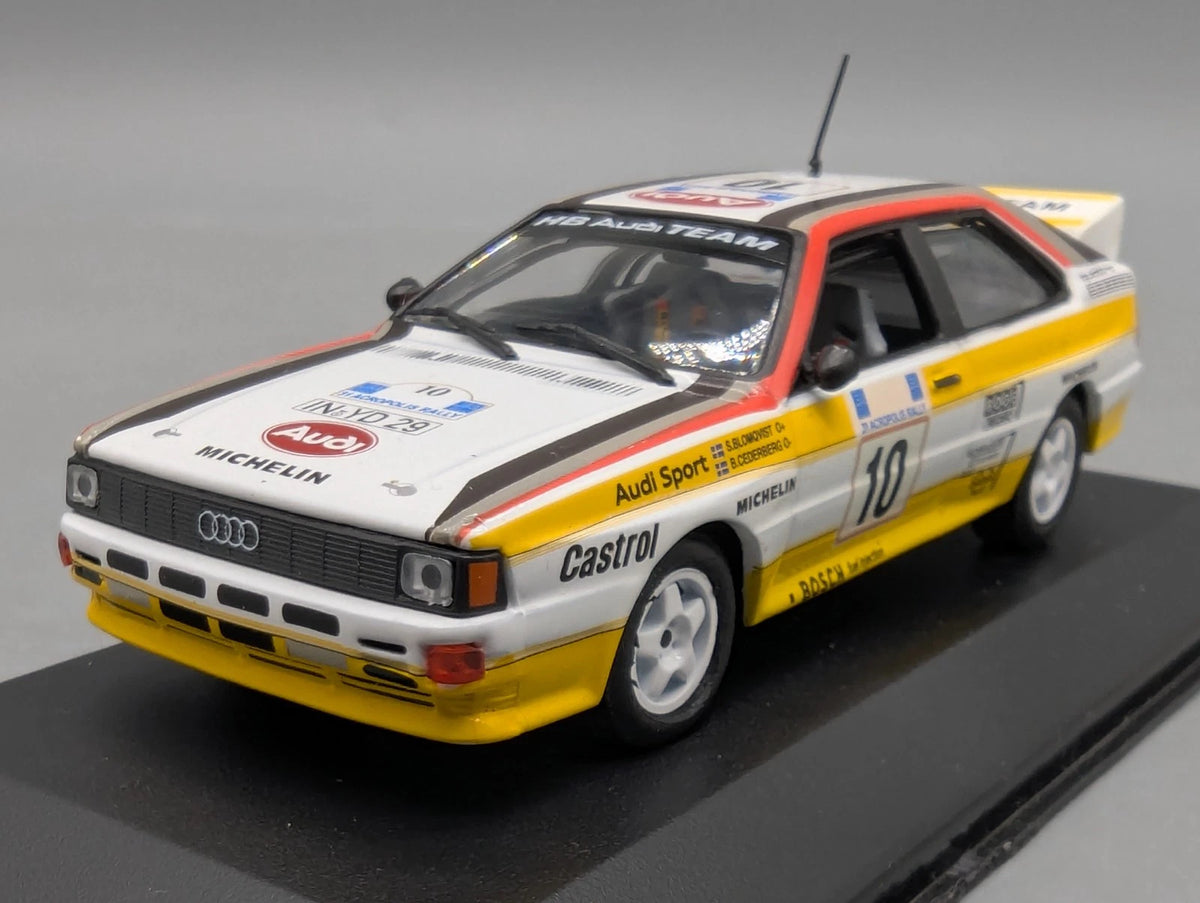 Modellautos 1:43 Minichamps Audi Quattro 31. Acropolis Rally 1984 #10 mit OVP