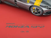 Modellautos 1:43 BBR  Ferrari Monza SP2 Metallic Silver Ltd 01/05 OVP