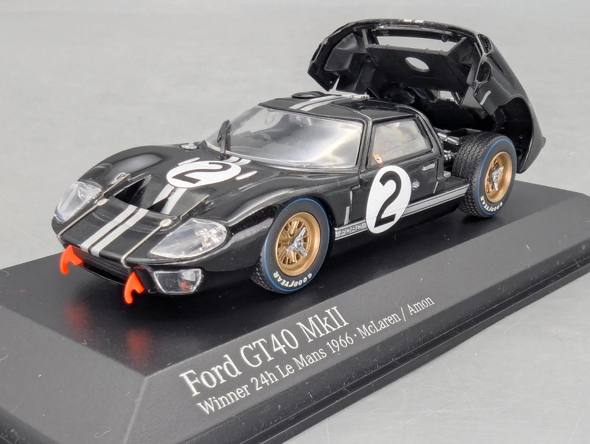 Modellautos 1:43 Minichamps Ford GT40 MkII Winner 24h Le Mans 1966 #2 mit OVP