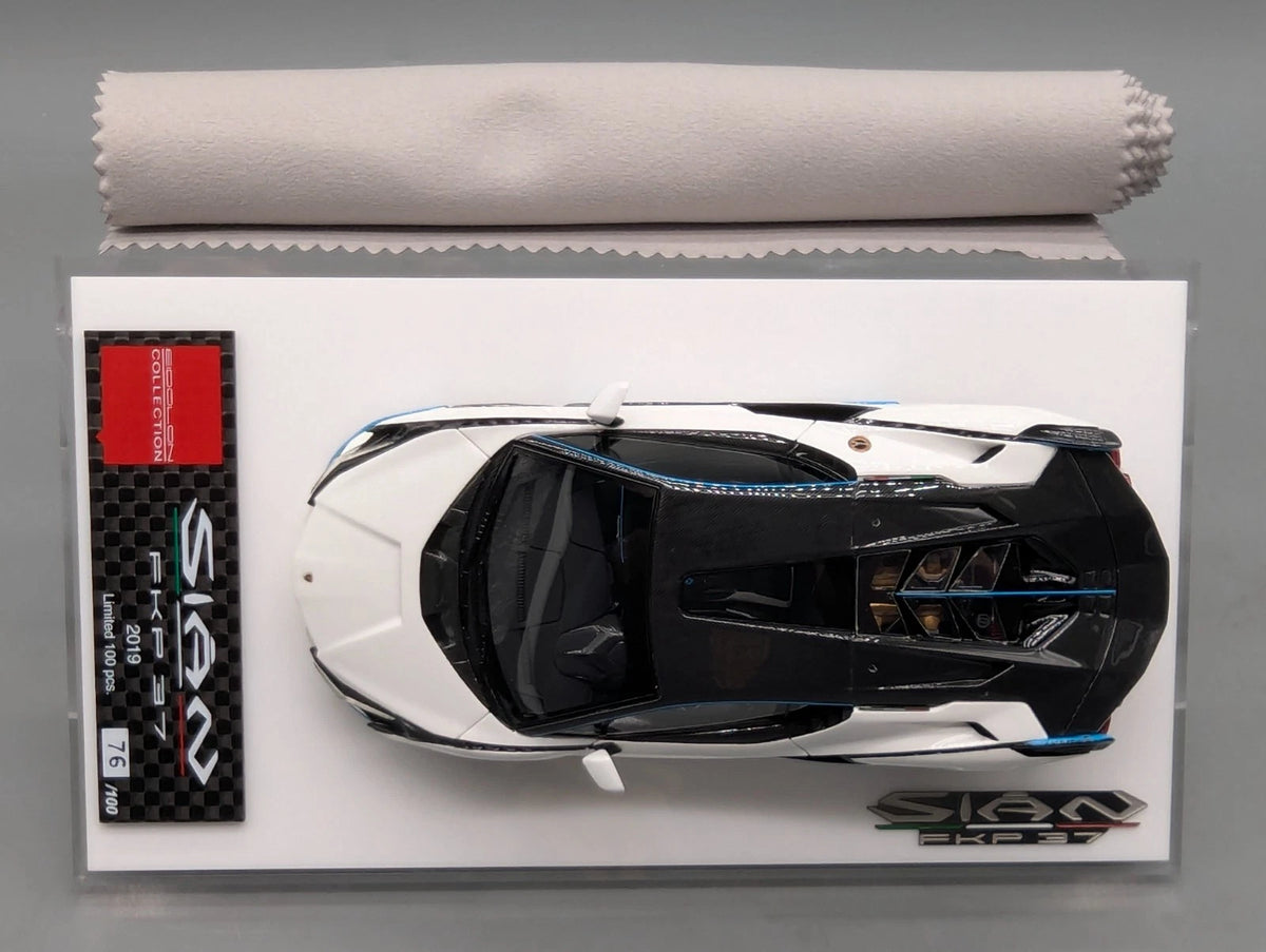 Eidolon Make Up 1:43 Lamborghini Sian FKP 37 with Stripe 2019 Bianco 76/100 OVP