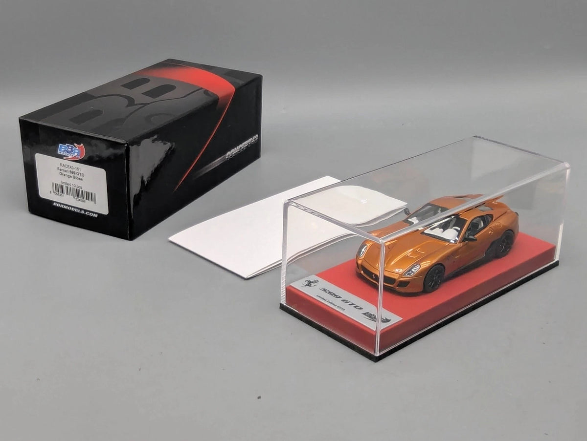 Modellautos 1:43 BBR Concept43 Ferrari 599 GTO Orange Gloss 07/10 in OVP