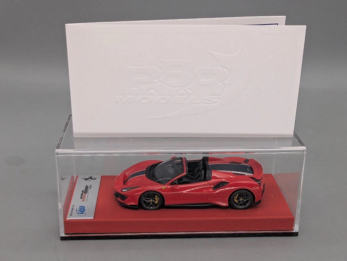 Modellautos 1:43 BBR Concept43 Ferrari 488 Pista Spider RHD Rot Ltd 01/20 OVP