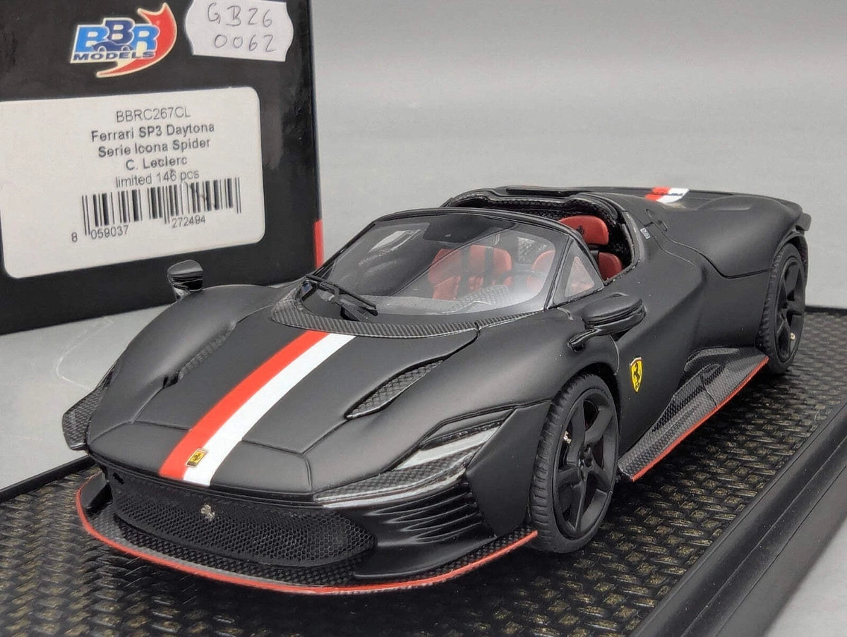 Modellautos 1:43 BBR Concept43 Ferrari SP3 Daytona Spider 013/146 Leclerc OVP