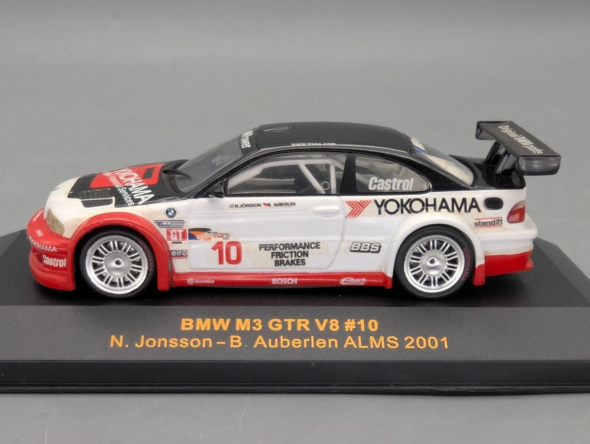 Modellautos 1:43 IXO BMW M3 GTR V8 ALMS 2001 #10 Jonsson Auberlen mit OVP