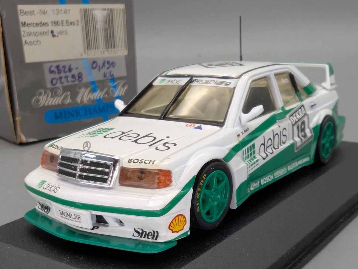 Modellautos 1:43 Minichamps Mercedes Benz 190E EVO2 1. Version 1992 #19 Asch OVP