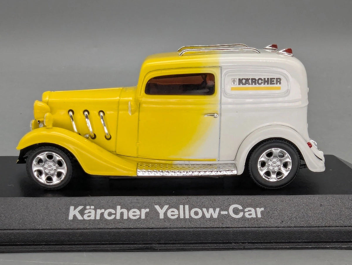 Modellautos 1:43 Minichamps Hot Rod Kärcher Yellow Car TV-Campaign mit OVP