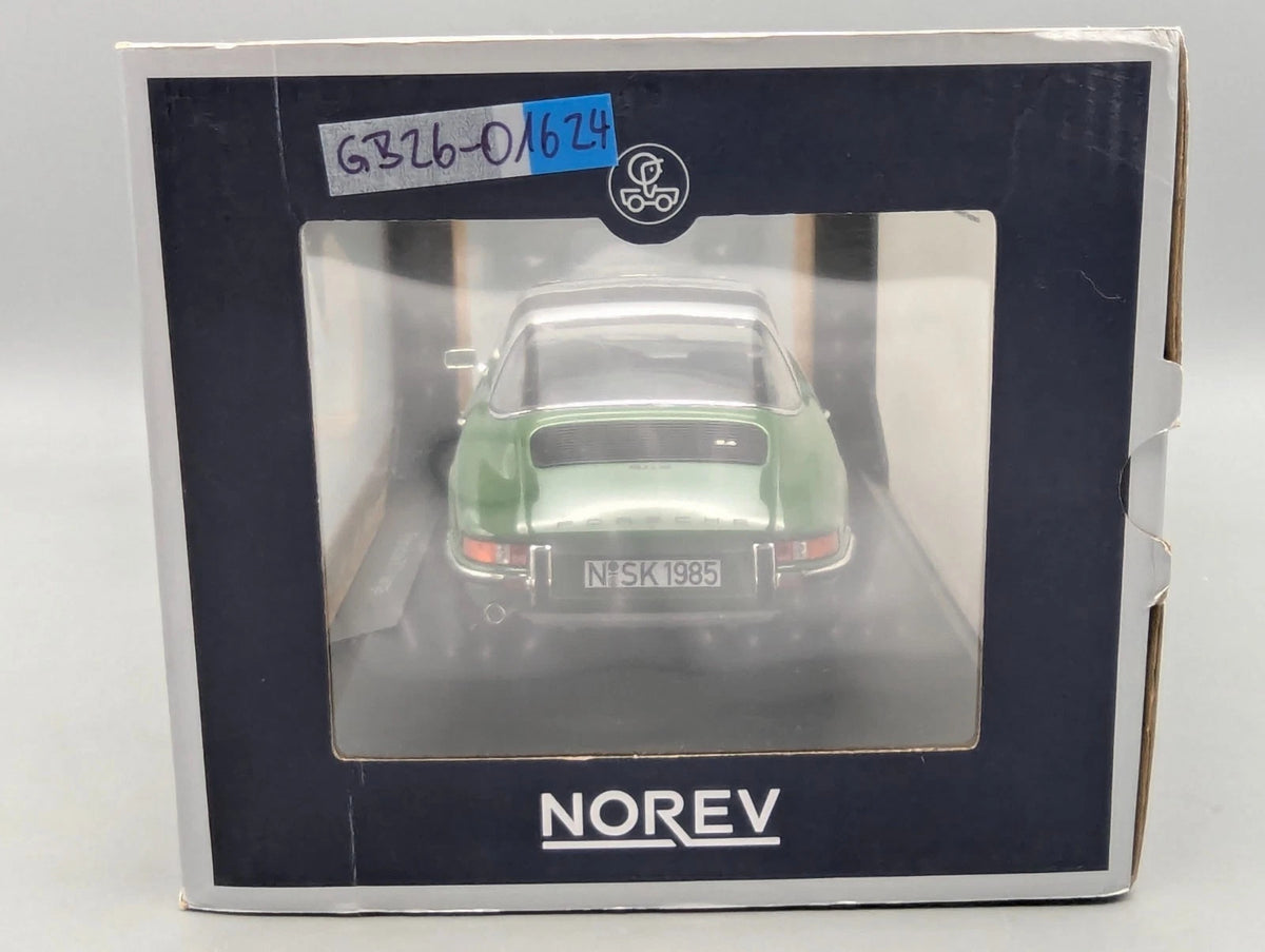 Modellautos 1:18 Norev Porsche 911 S Targa 1973 Grün mit OVP