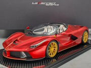 Modellautos 1:12 BBR Ferrari LaFerrari Aperta Rot UNIKAT Ltd. 01/01 Vitrine OVP