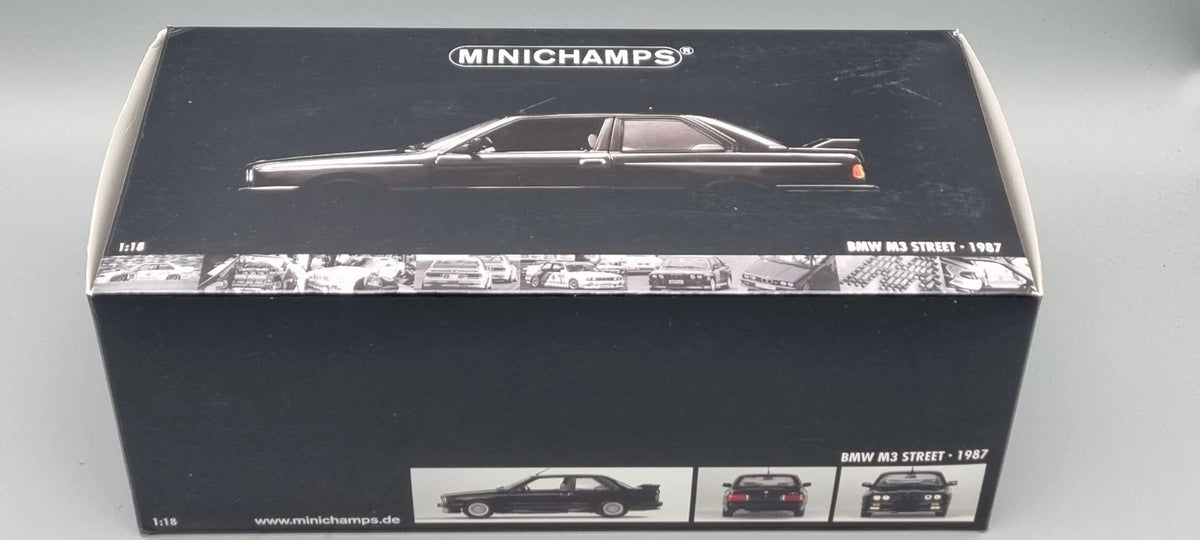 Modellautos 1:18 Minichamps 180 020300 BMW M3 Street 1987 Black OVP