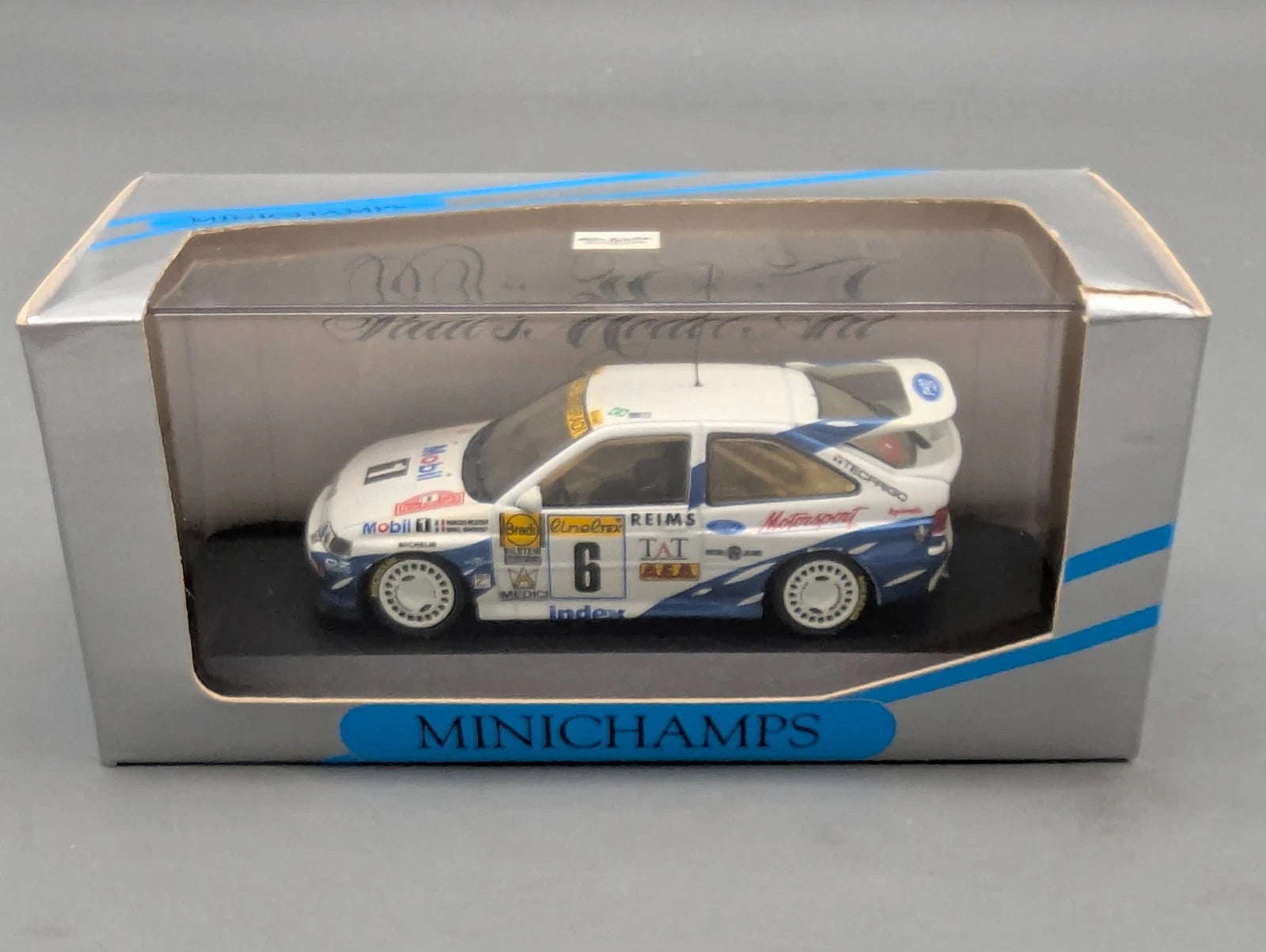Modellautos 1:43 Minichamps Ford Escort Cosworth WINNER RMC 1994 #6 OVP