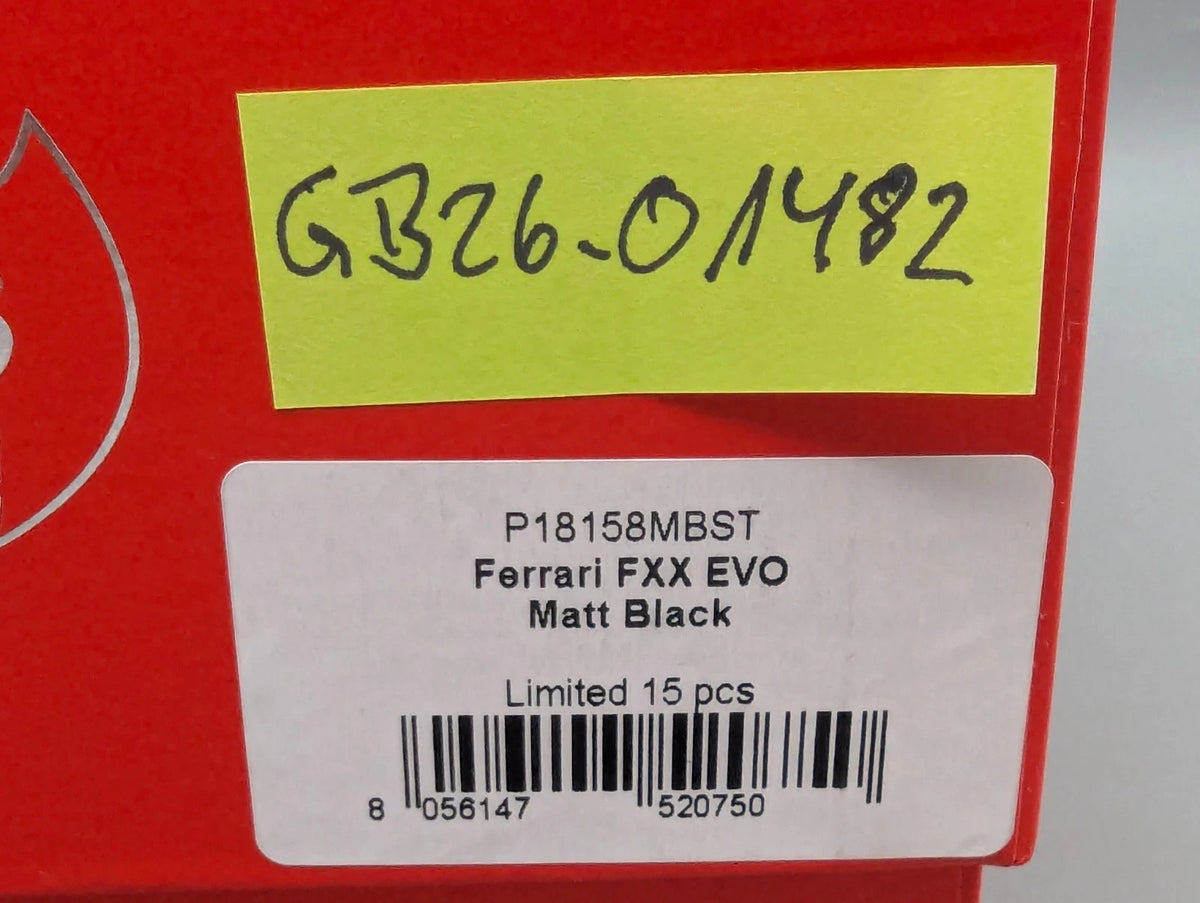 Modellautos 1:18 BBR Ferrari FXX EVO Matt Black Ltd 01/15 Stck in OVP
